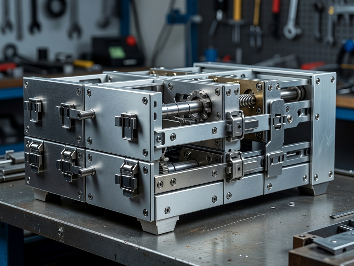 Hardened steel multi-point interlocking alarm module system